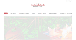Desktop Screenshot of hotel-am-ruhrufer.de